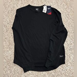 New Reebok Men's ActivChill Black Long Sleeve Shirt - Size S NWT